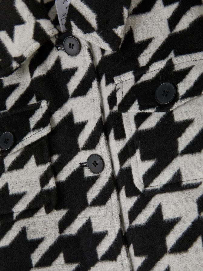 Houndstooth Check Shacket - Image 5