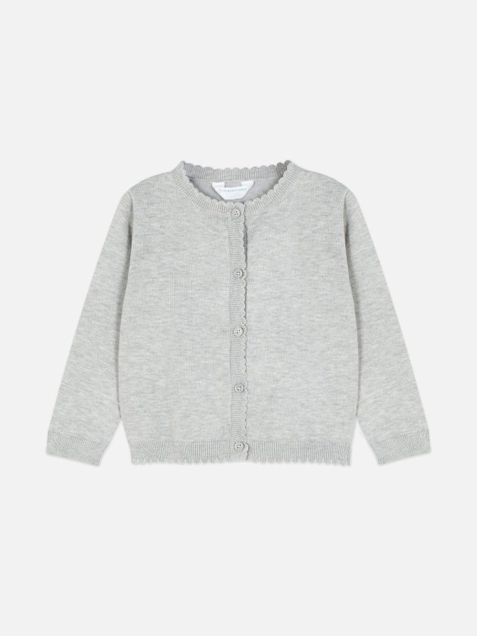 Scallop Trim Cardigan