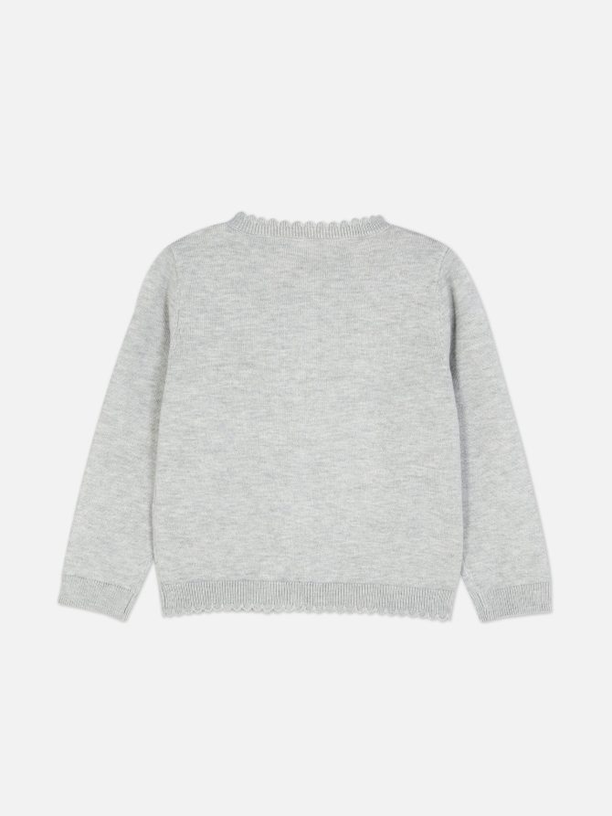 Scallop Trim Cardigan - Image 2
