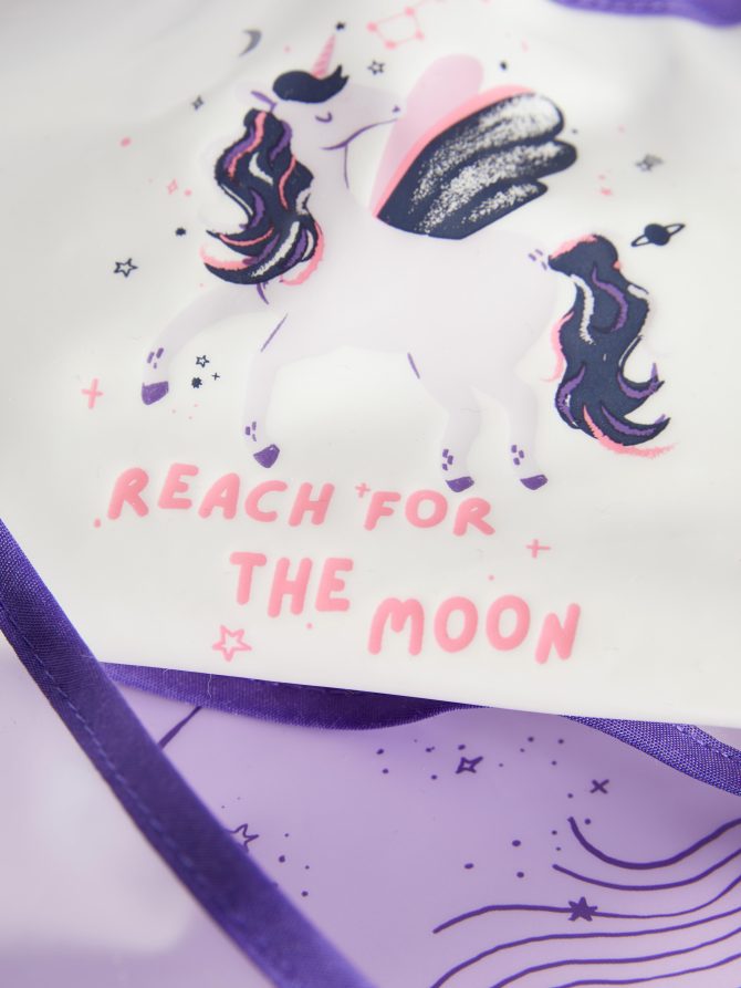 2-Pack Unicorn Pocket Front Bibs - Image 3