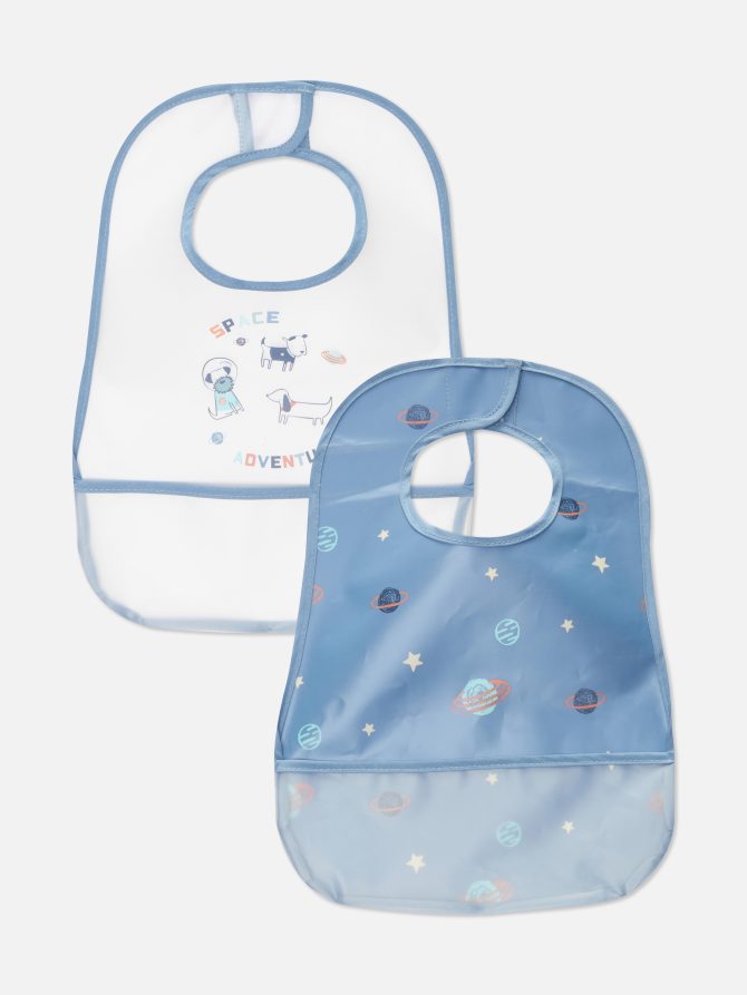 2-Pack Space Dogs Bibs