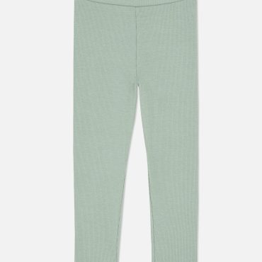 Ribbed Lettuce Hem Leggings