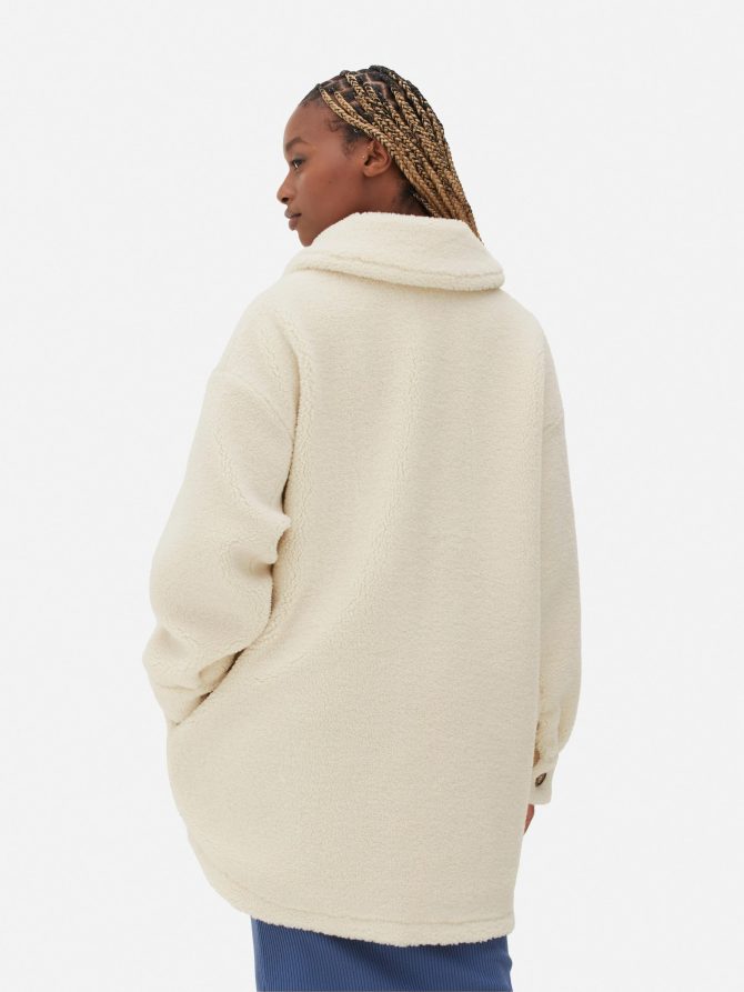 Fleece Buttoned Shacket - Image 4