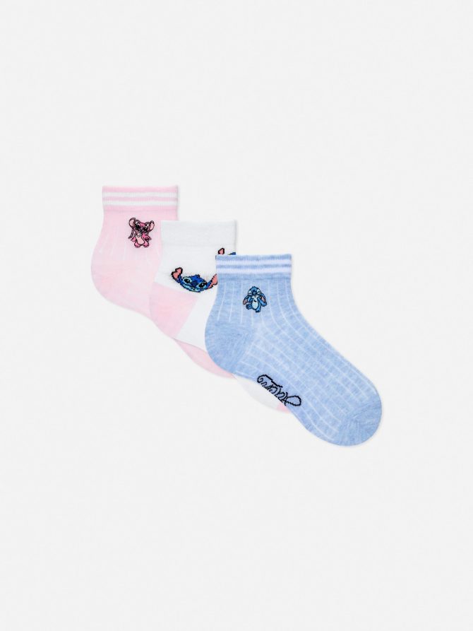 3pk Disney's Lilo & Stitch Crew Socks