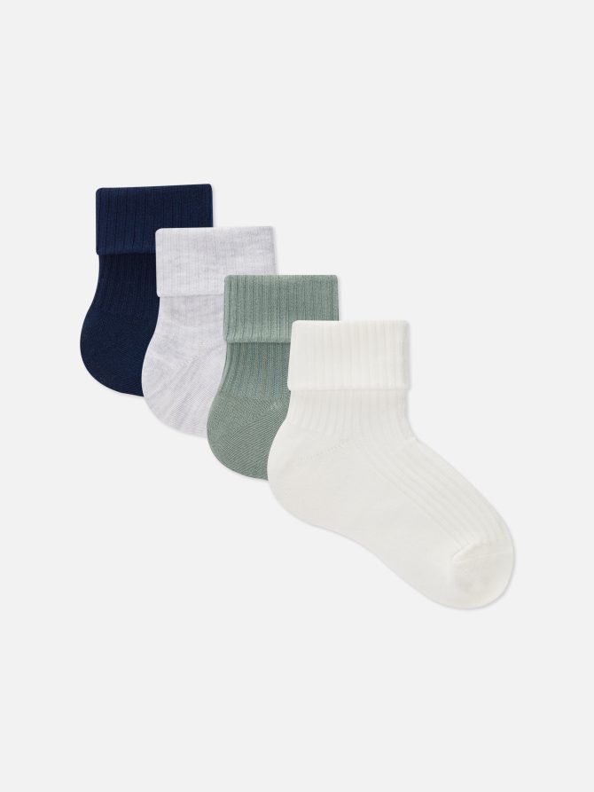 4-Pack Ribbed Socks