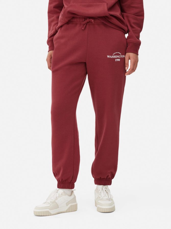 Printed Regular Fit Joggers - Image 2