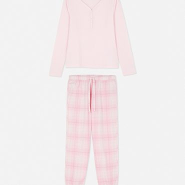 Check Pajama Set
