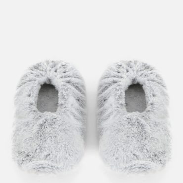 Faux Fur Ballet Footie Slippers