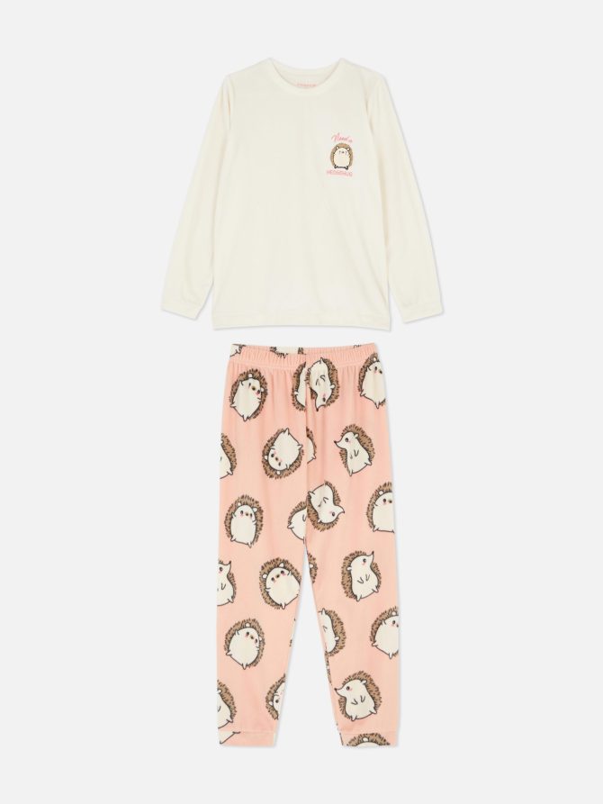 Fleece Long Sleeve Pajamas