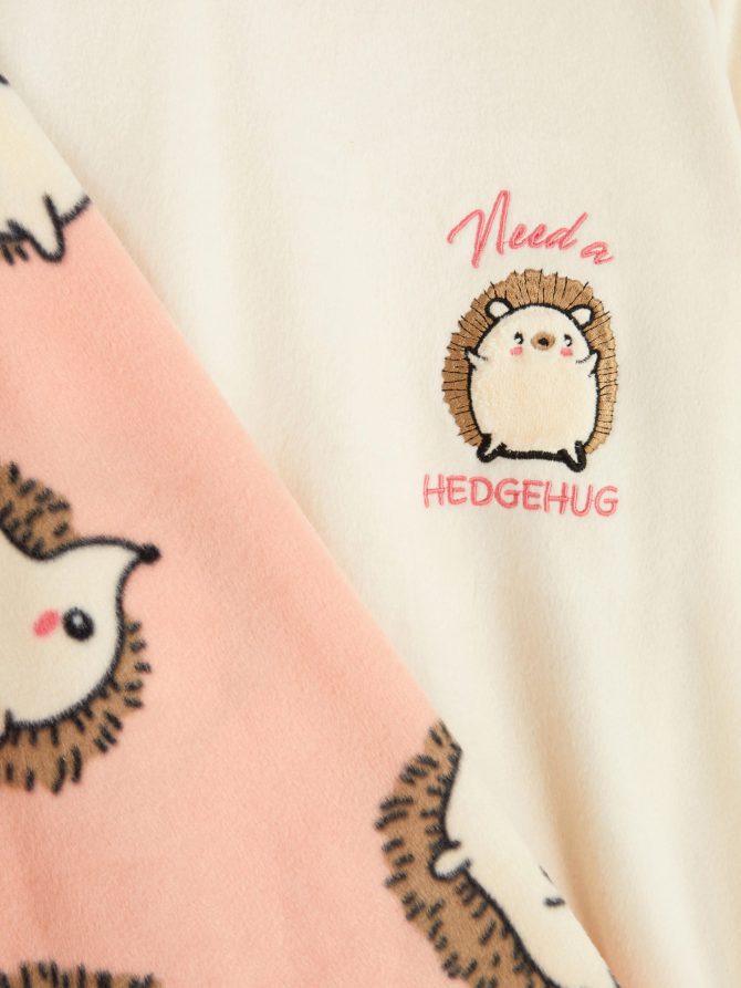 Fleece Long Sleeve Pajamas - Image 2