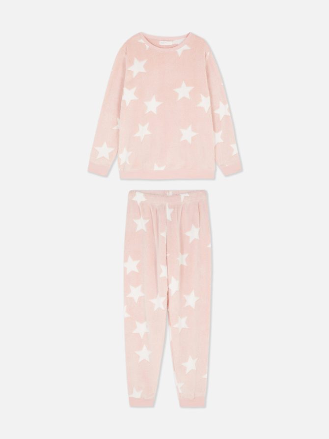 Long Sleeve Fleece Pajamas
