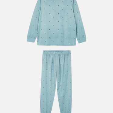 Pattern Velour Pajamas