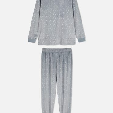 Pattern Velour Pajamas
