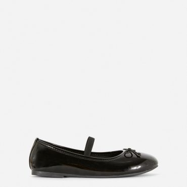 Faux Patent Ballerinas