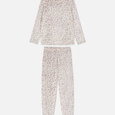 Long Sleeve Velour Pajamas