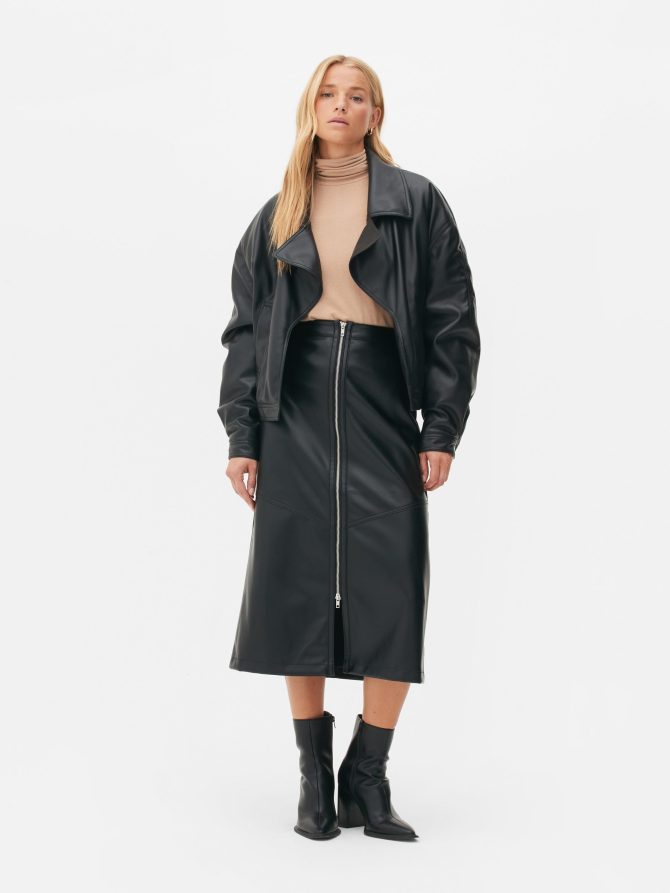 The Edit Faux Leather Jacket