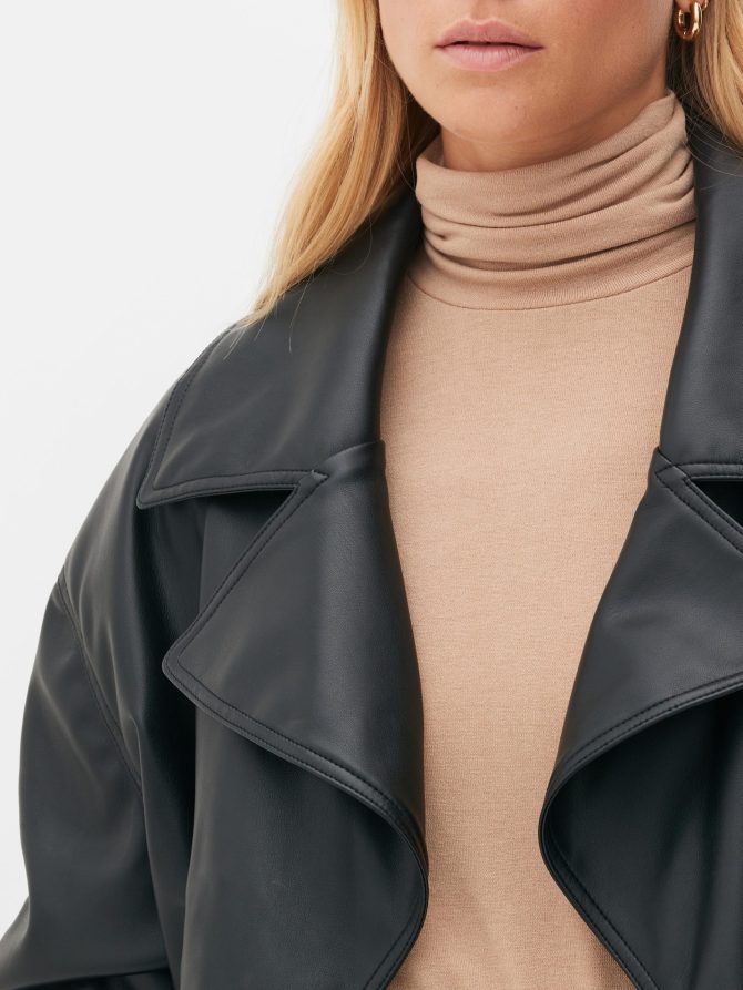 The Edit Faux Leather Jacket - Image 3