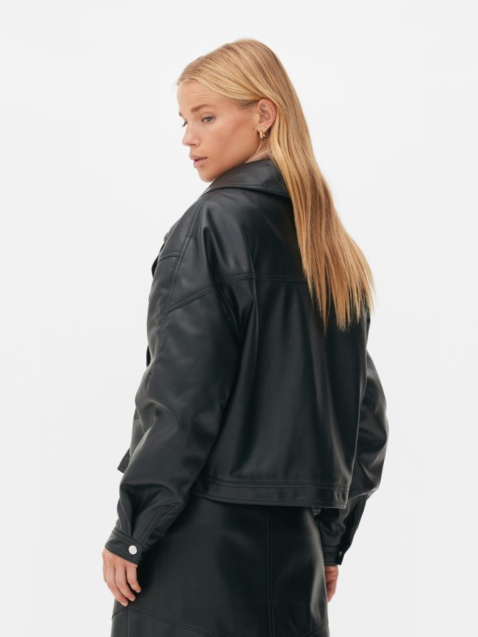 The Edit Faux Leather Jacket - Image 4