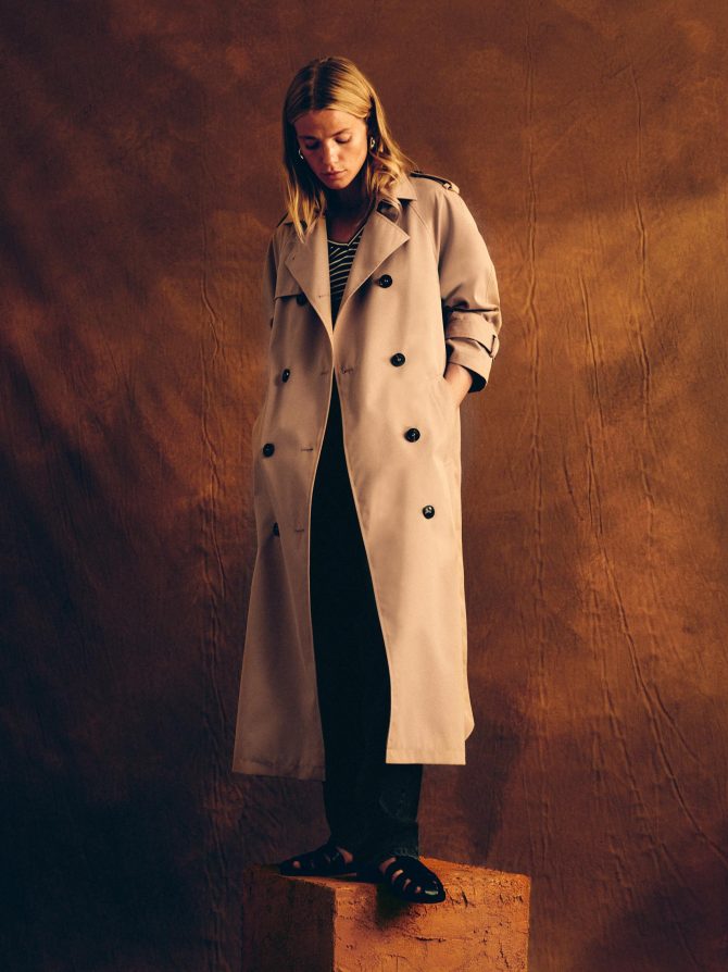 The Edit Longline Trench Coat