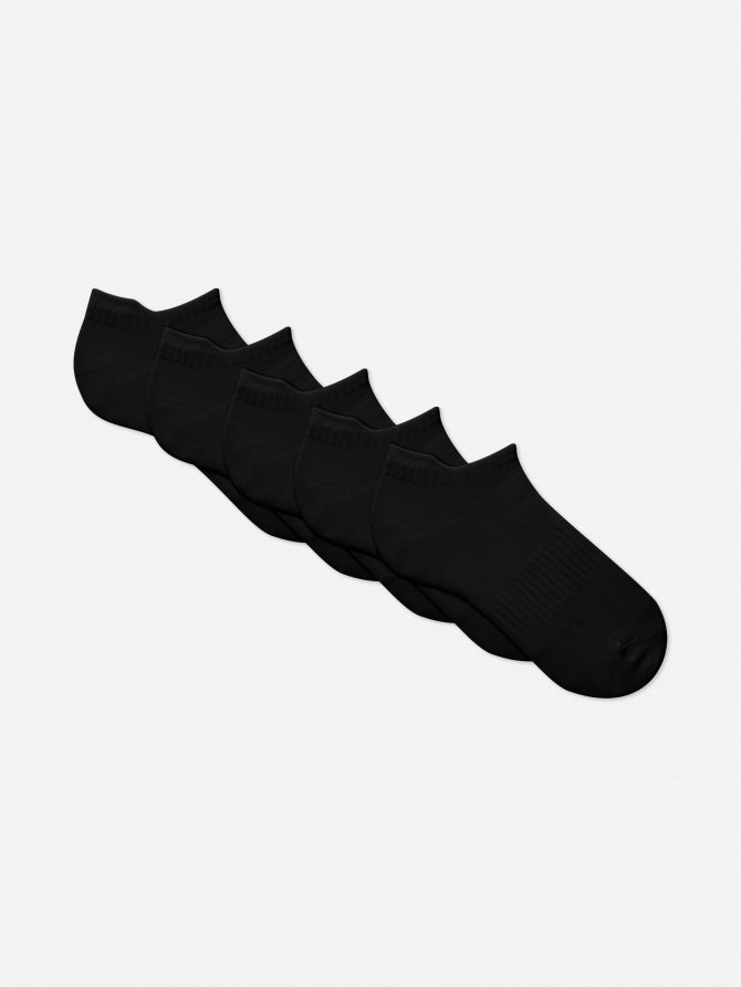 5-Pack Microfiber Sneaker Socks