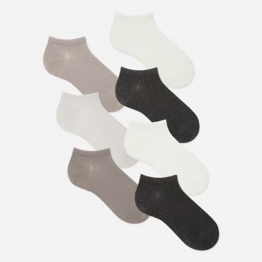 7-Pack Neutral Tone Sneaker Socks