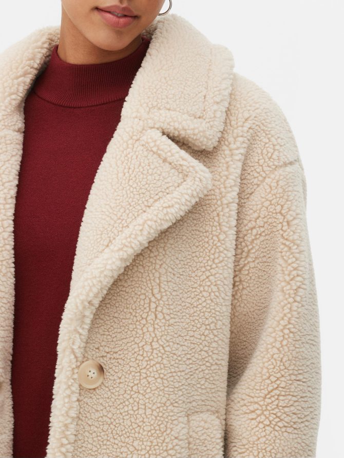 Fleece Trench Coat - Image 3