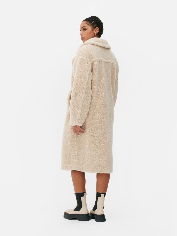 Fleece Trench Coat - Image 4