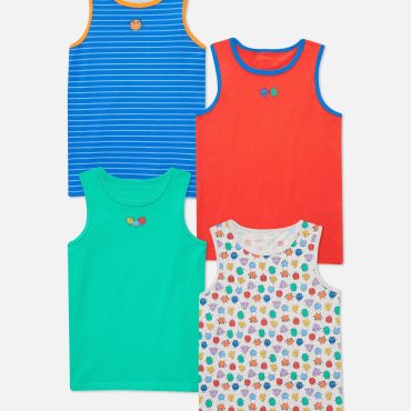 4-Pack Monster Print Tanks