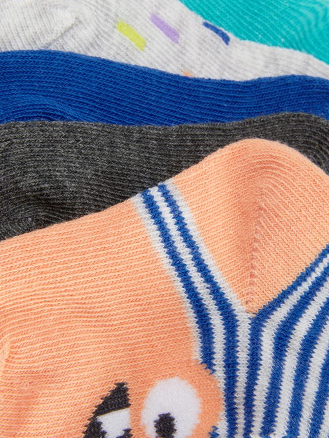 5-Pack Monster Pattern Ankle Socks - Image 2