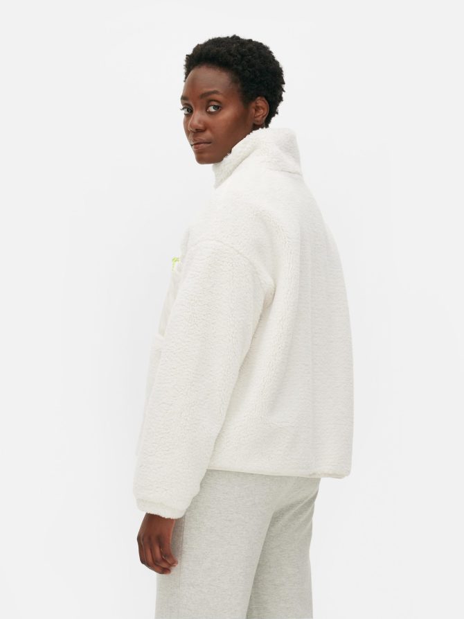 Contrast Borg Jacket - Image 4