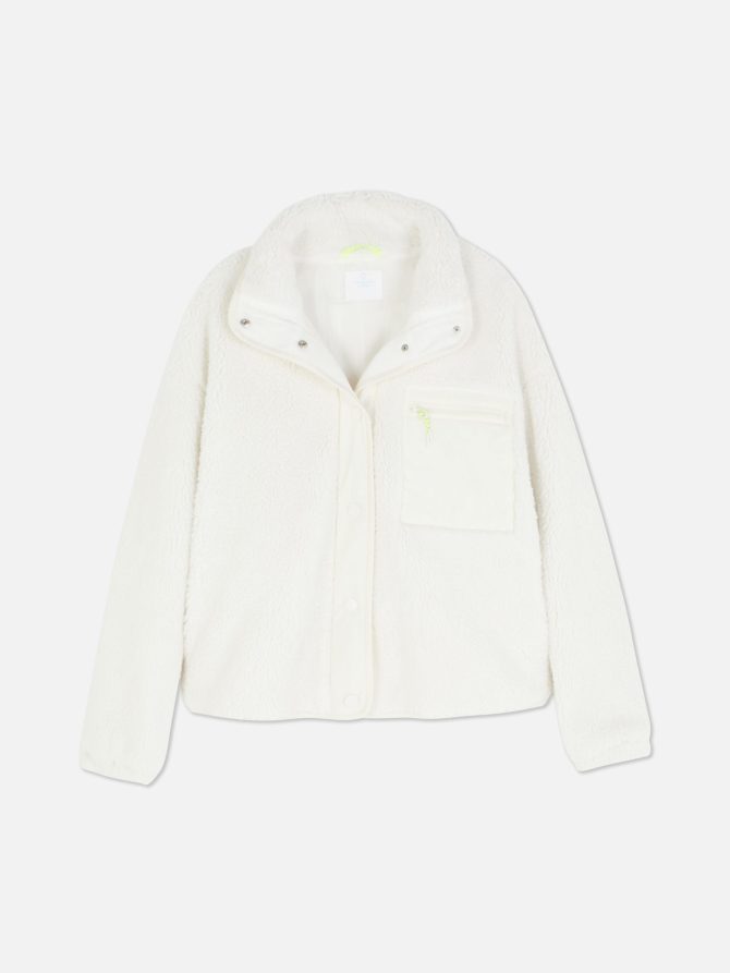 Contrast Borg Jacket - Image 5