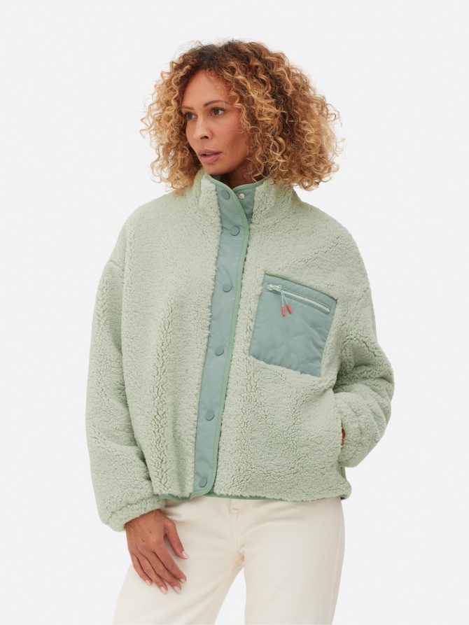 Contrast Borg Jacket - Image 2