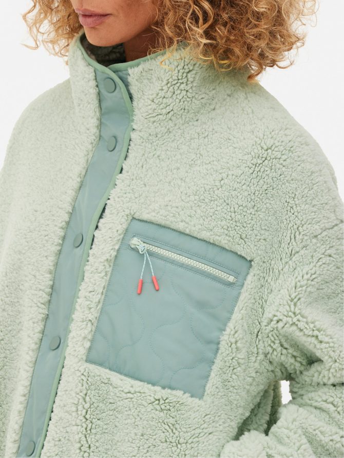 Contrast Borg Jacket - Image 3