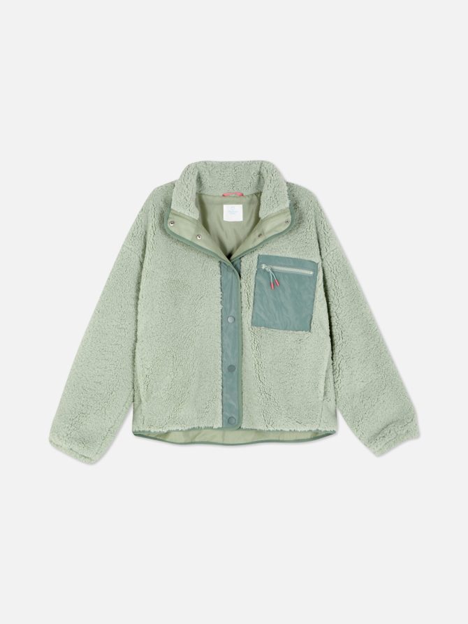 Contrast Borg Jacket - Image 5