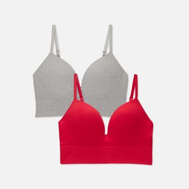 2-Pack Seamless Non-Wired Push-Up Bras