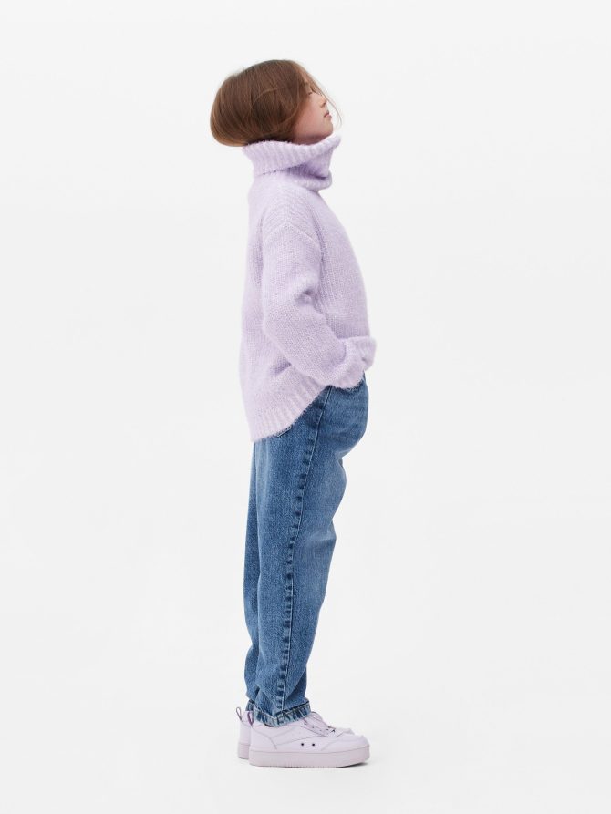 Chenille Roll Neck Sweater