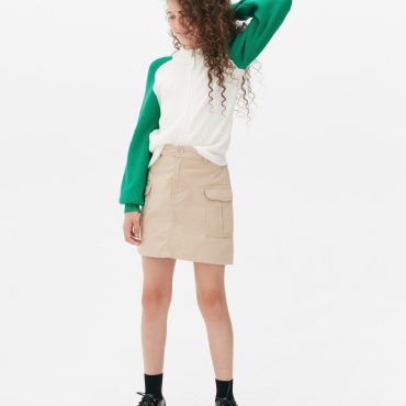 Color Block Zip Sweater
