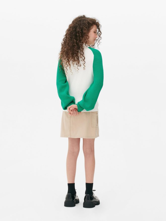 Color Block Zip Sweater - Image 2