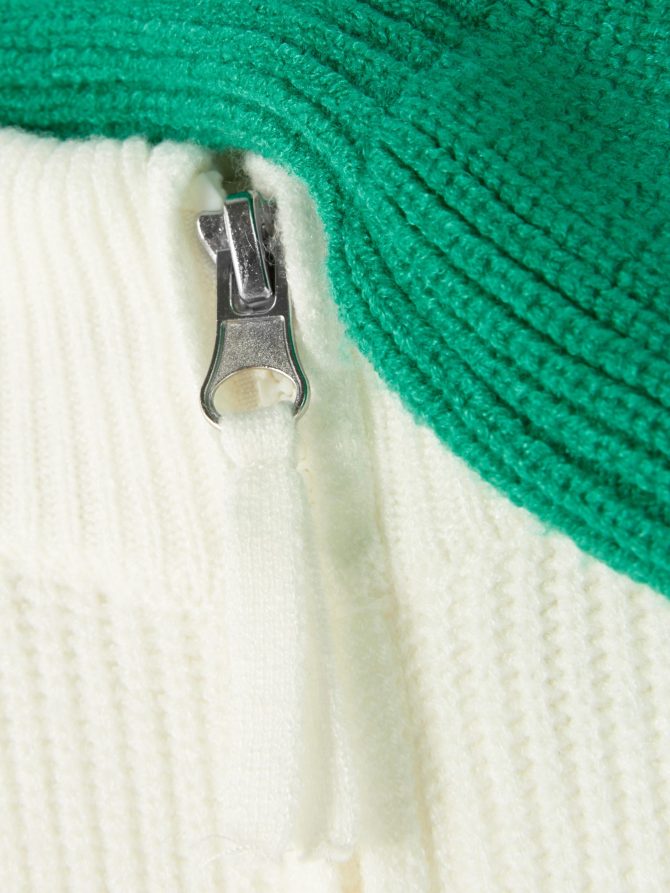 Color Block Zip Sweater - Image 5