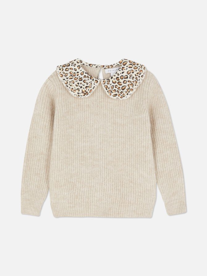 Leopard Collar Sweater - Image 3