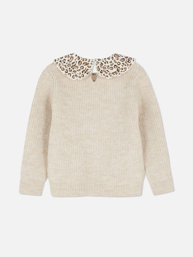 Leopard Collar Sweater - Image 4