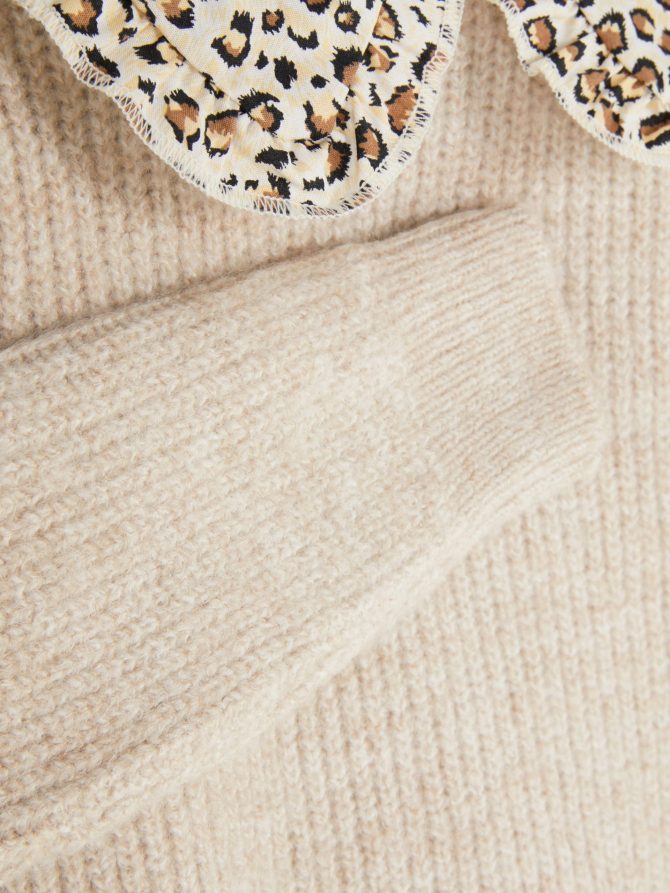 Leopard Collar Sweater - Image 5
