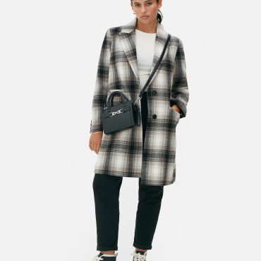 Check Longline Coat