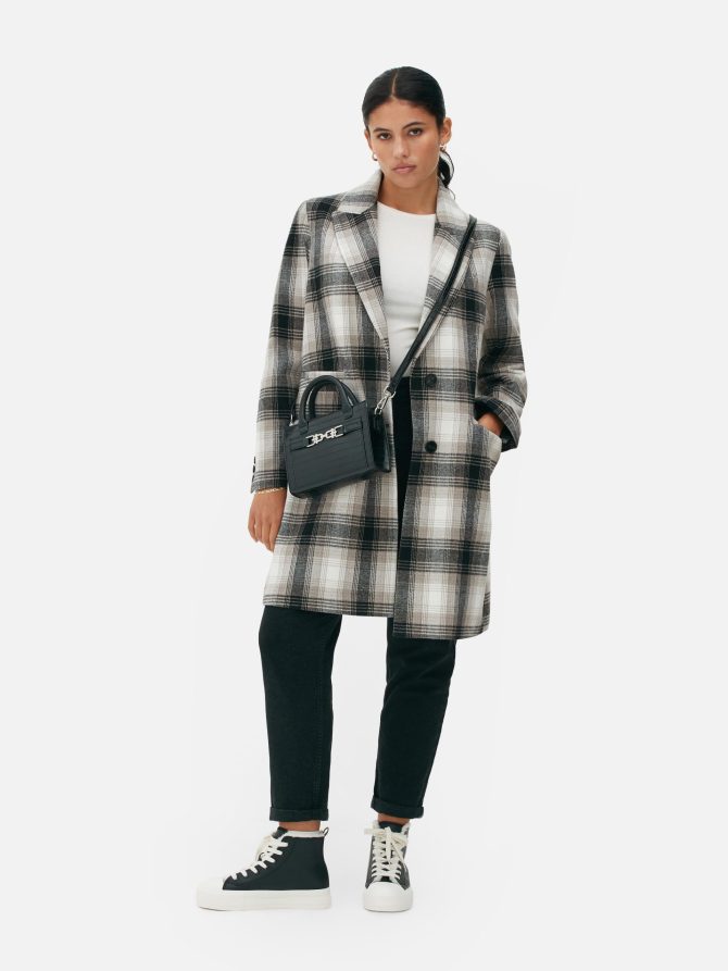 Check Longline Coat