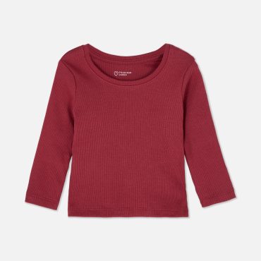 Ribbed Long Sleeve Top