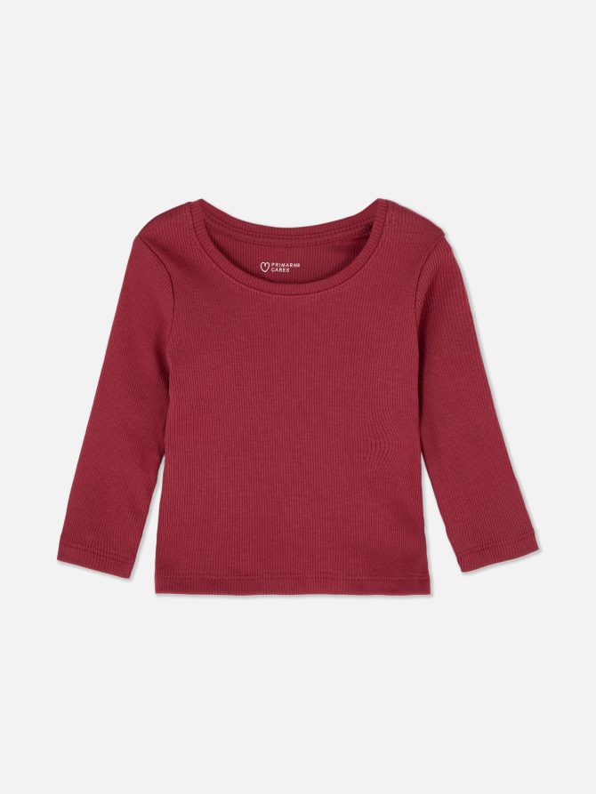 Ribbed Long Sleeve Top