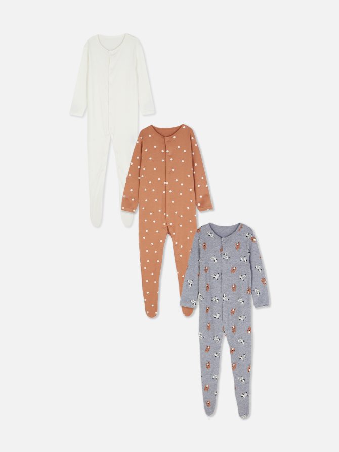 3-Pack Multi Print Sleepers