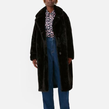Longline Faux Fur Coat