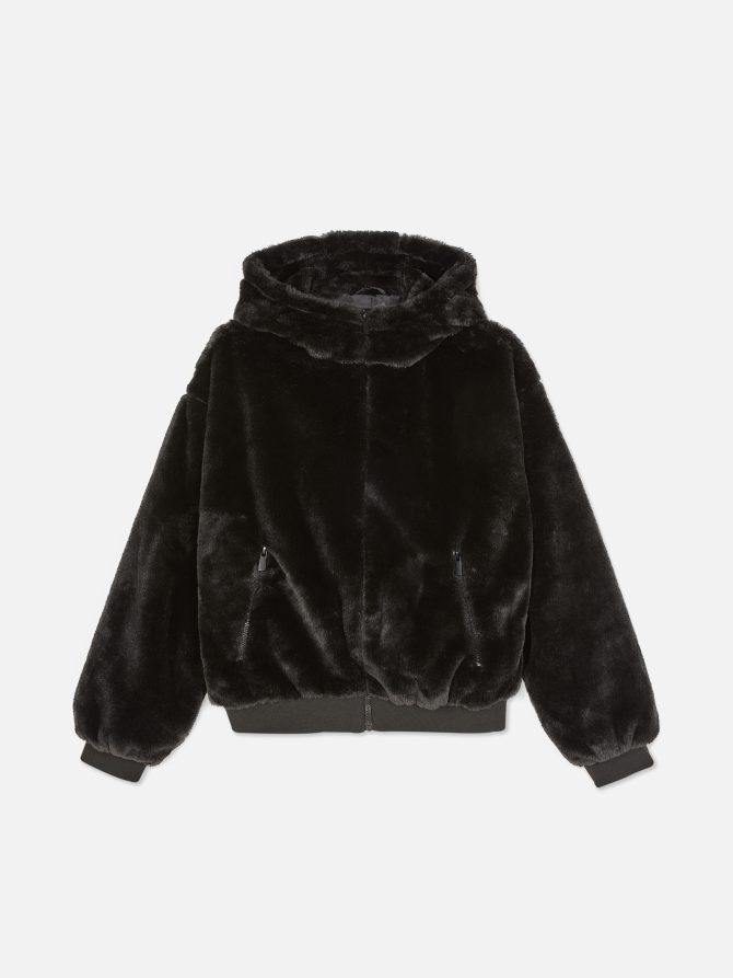Faux Fur Zip Through Hoodie - Image 5