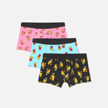 3-Pack Food Print Boxer Briefs
